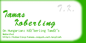 tamas koberling business card